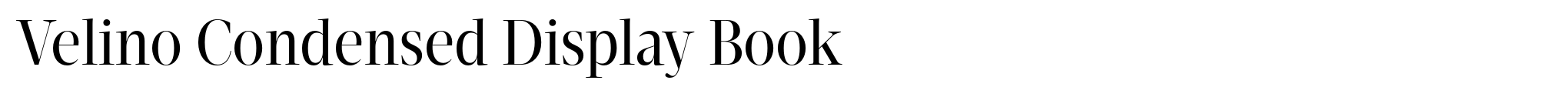 Velino Condensed Display Book image